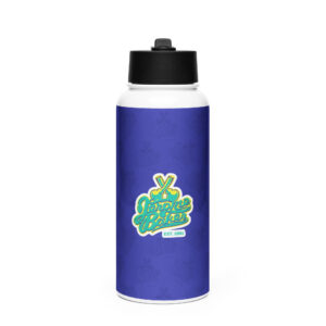 Stainless Steel Water Bottle with a Straw Lid – NY Drop 1 – Indica Style Solid Color