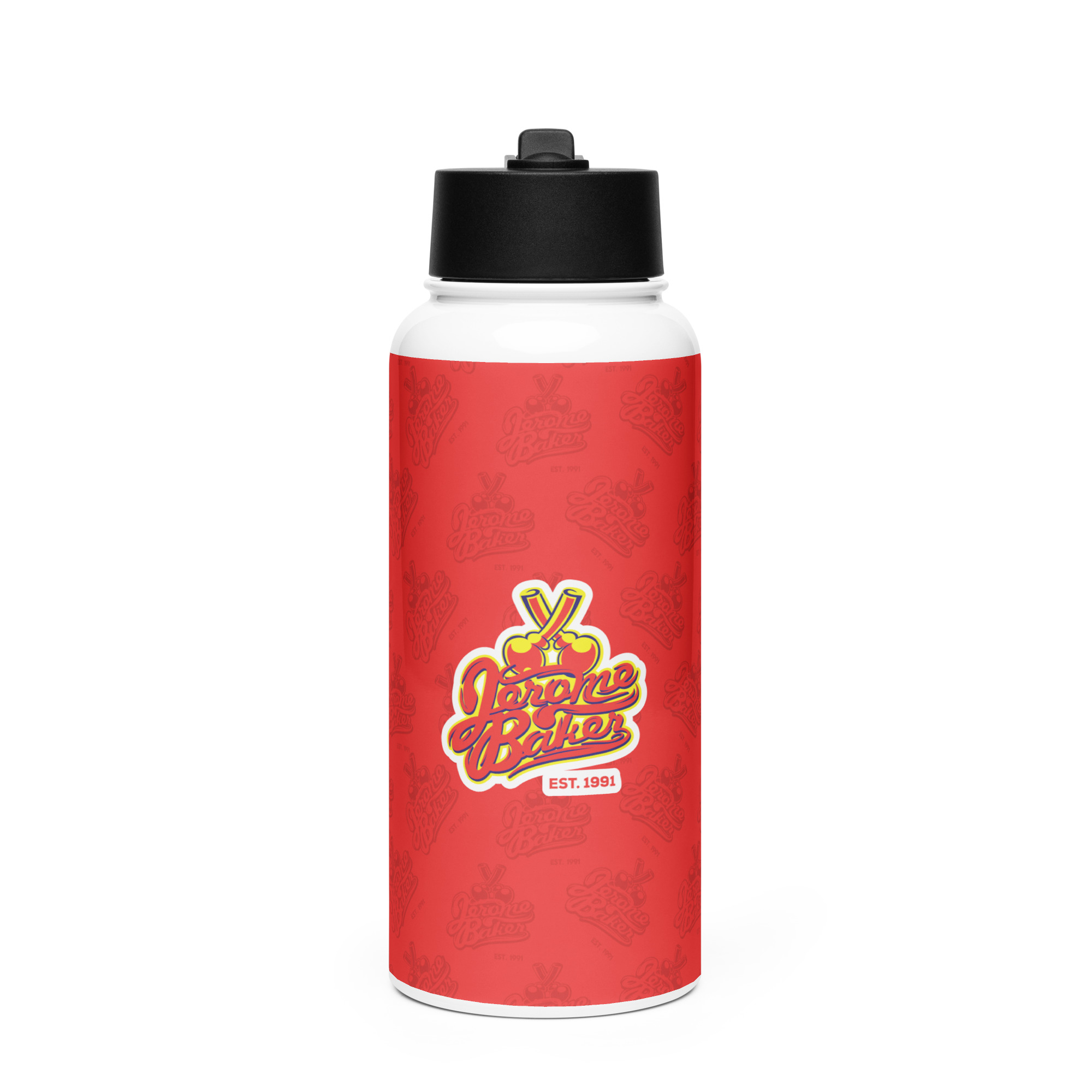 Stainless Steel Water Bottle with a Straw Lid – NY Drop 1 – Indica Style Solid Color